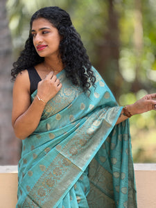 Bhagalpuri Linen Finish Saree | SK146