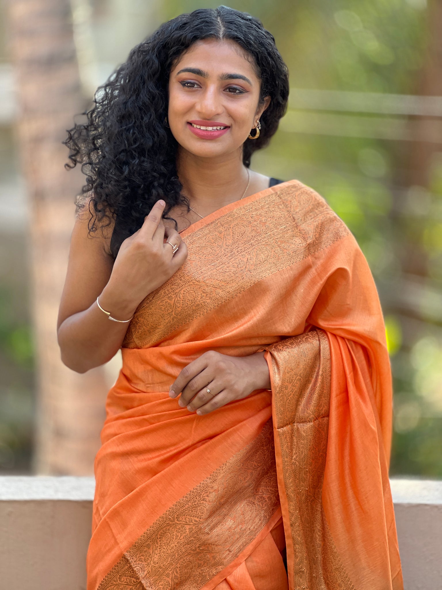 Buy online Women's Printed Orange Colored Saree from ethnic wear for Women  by Ethnic Odisha Handloom for ₹1799 at 14% off | 2024 Limeroad.com