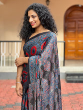 Ajrak Printed Modal Silk Sarees | CS218