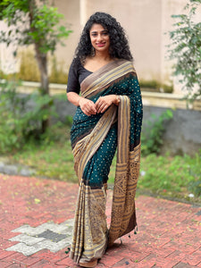 Bandhani Printed Modal Silk Sarees | CS220