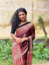 Ajrak Printed Modal Silk Sarees | CS218