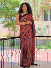 Ajrak Printed Modal Silk Sarees | CS218