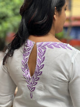 Machine Embroidered Uppada Silk Kurta Unstitched | DN342