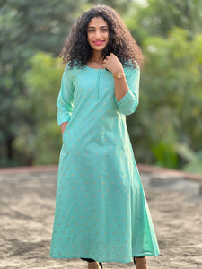 Comfortable Chanderi A-Line Kurta | SV134