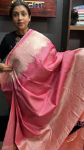 Pink colour silver zari weaved kanchipuram saree | ADB140A