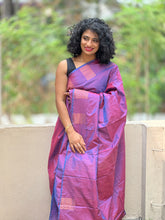 Copper Zari Weaved Semi Silk Saree | KKP158