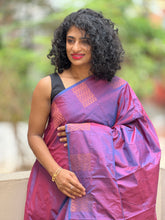 Copper Zari Weaved Semi Silk Saree | KKP158