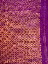 Purple Copper Zari Weaved Kanchipuram Saree | CV232