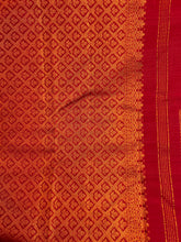 Red Copper Zari Weaved Kanchipuram Saree | CV231