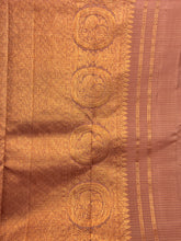 Chocolate Brown Kanchipuram Saree With Rectangle Butta Designs | CV199
