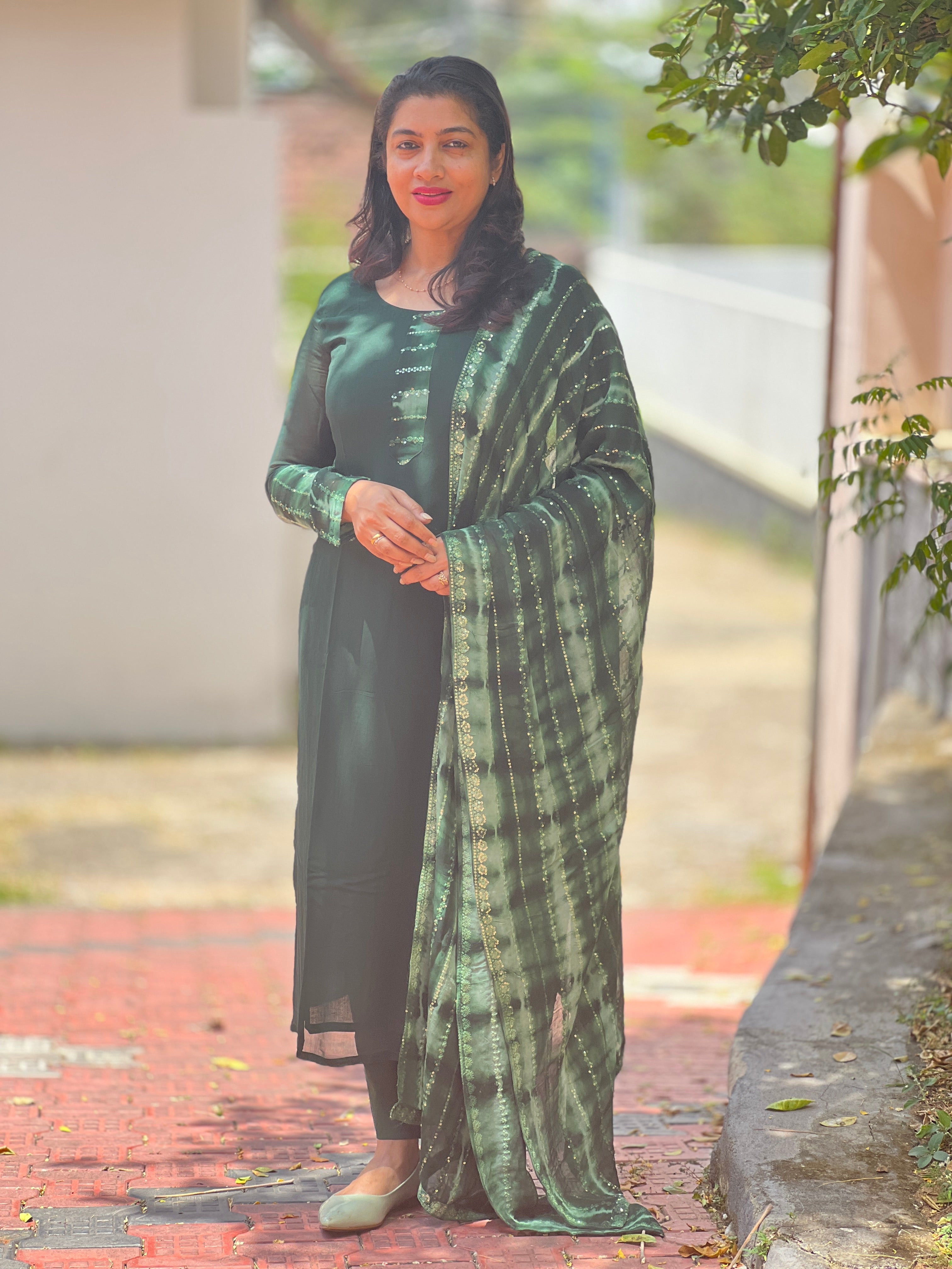 Tie & Dye Georgette Salwar Set | MS658
