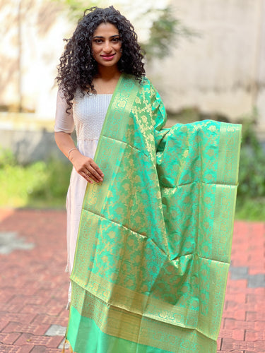 Floral Pattern Banarasi Dupatta |  AH710