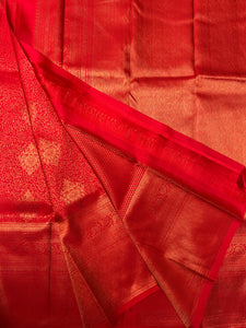 Chilly Red colour Traditional Kanchipuram saree | ES103