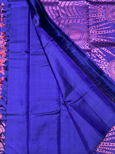 Royal Blue Color Traditional Kanchipuram Sarees with Butta Weave Patterns | CV155