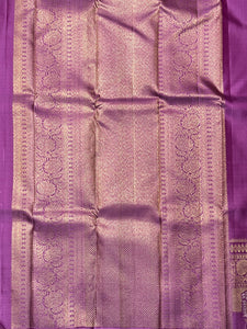 Lavender Colour Soft Silk Kanchipuram Saree | ADB141B
