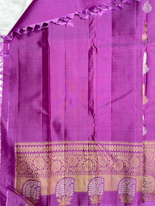 Lavender Colour Soft Silk Kanchipuram Saree | AK143