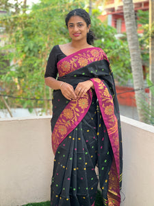 Jamdhani Weave Blended Cotton Saree | RP295