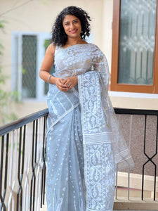 Jamdani Weave Designed Cotton Saree | RP300