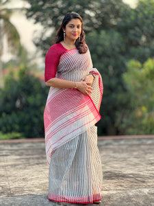 Jamdani Weaved Cotton Saree | RP143