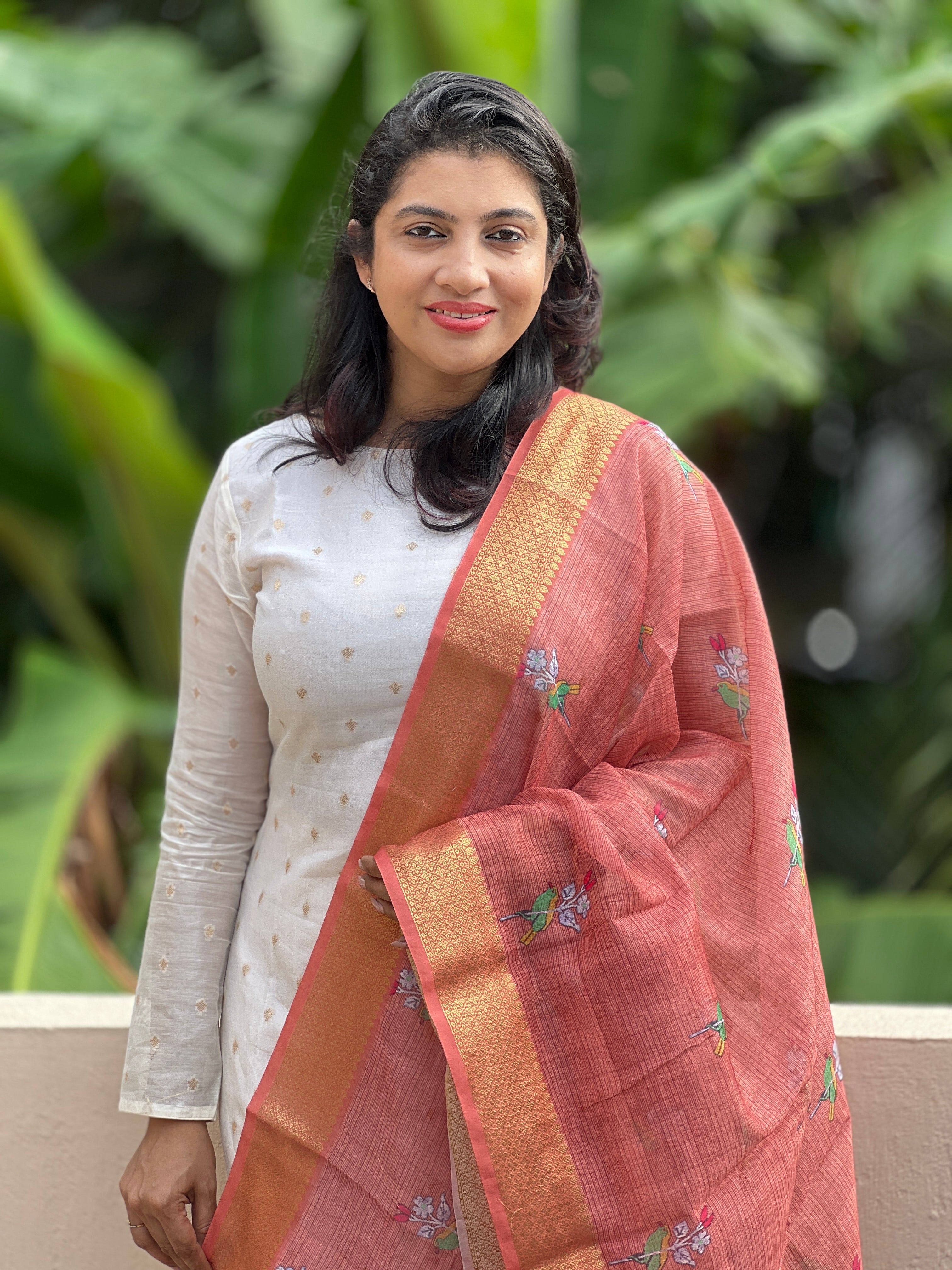 Chanderi Salwar Set with Banarasi Bhutas | JCL681