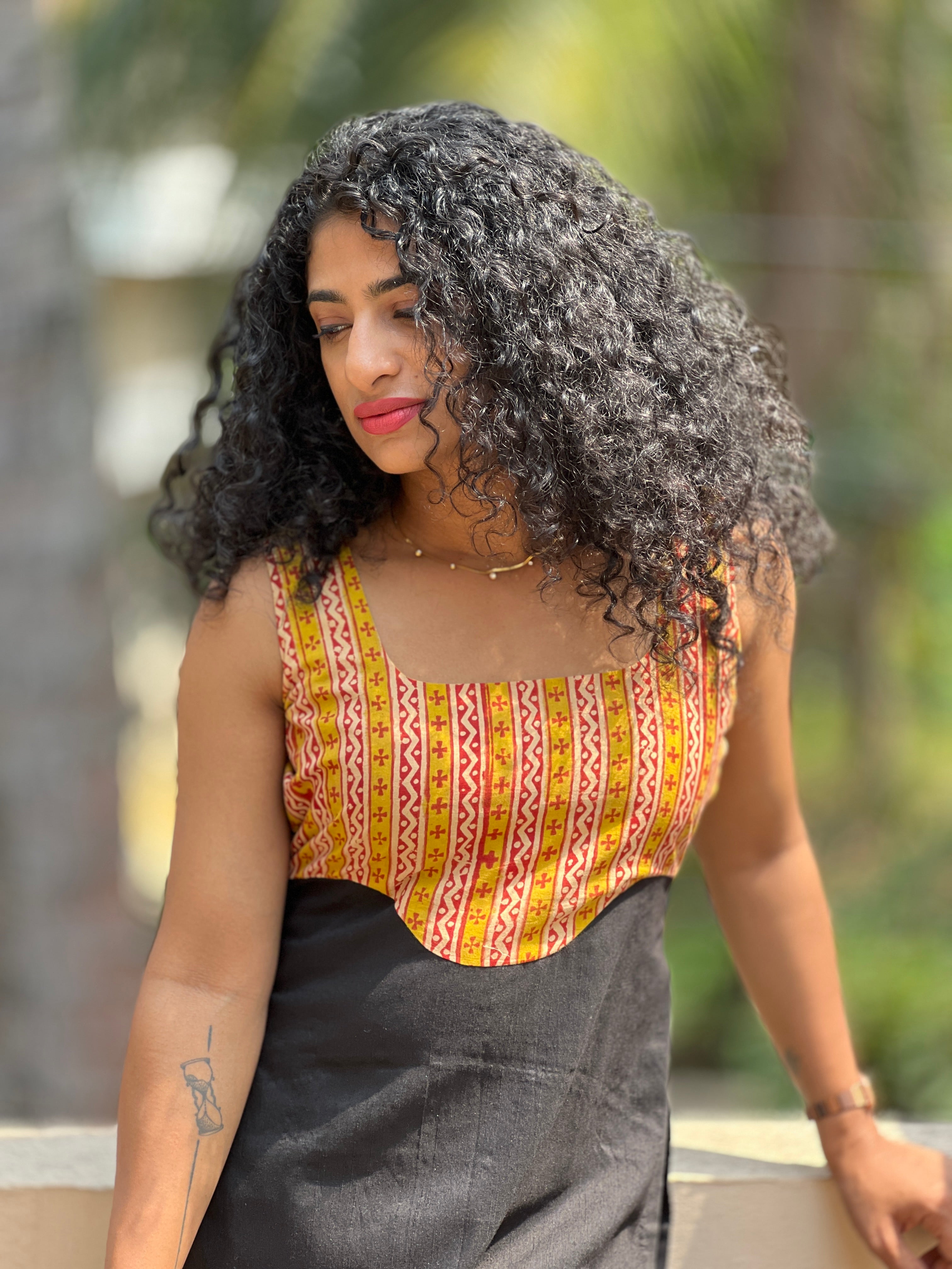 Bagru Hand Block Printed Kurta Material | GW121