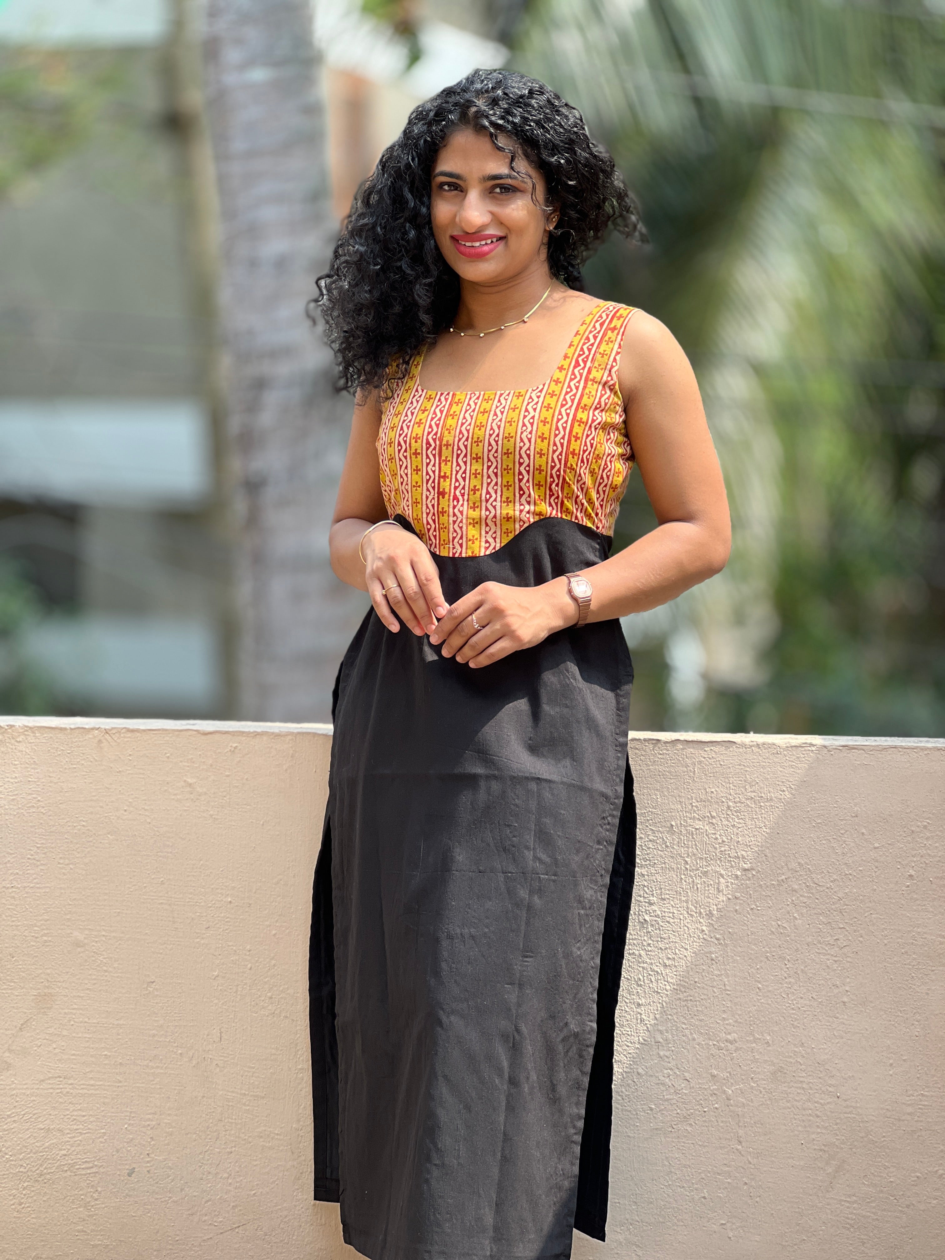 Bagru Hand Block Printed Kurta Material | GW121