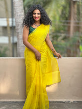 Mercerised Muga Organza Saree | AH781