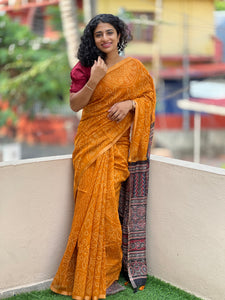 Bandhini Look Cotton Blended Saree | RR116