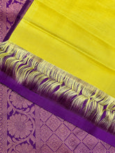 Long Paisley Pattern Purple Color Hand-Woven Kanchipuram Saree | AK208