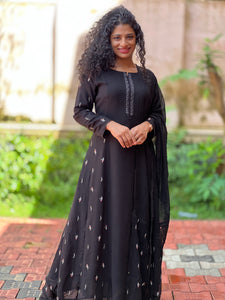 Computerized Machine Embroidery Party Wear Kurta Sets | NI513