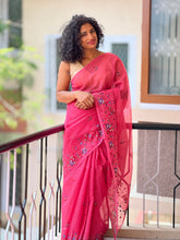 Embroidered Super Net Kota Saree | RR154