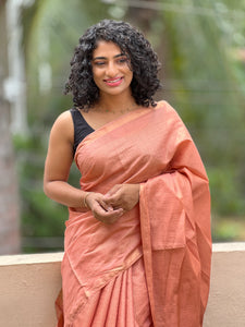 Bhagalpuri Weaved Tussar Finish Saree | ACT930