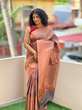Semi silk saree with weave pattern | KT155