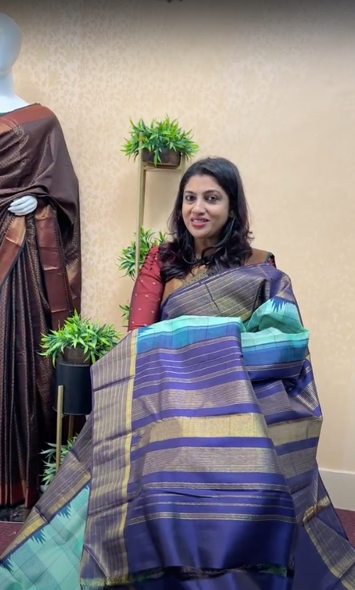 Hand Woven Kanchipuram Saree | ES134