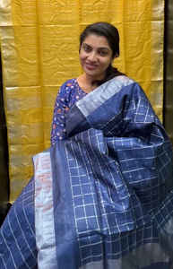 Linen finish semi silk sarees | MRD247