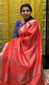 Linen finish semi silk sarees | MRD247