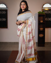 Traditional Kerala Cotton Powerloom Saree | KP104