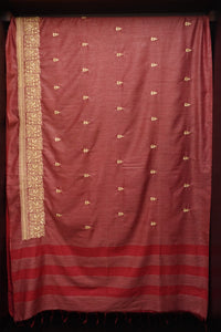 Computerized Embroidered Linen Finish Sarees | MRD261