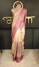 Tussar Saree With Computerized Machine Embroidery | HS651